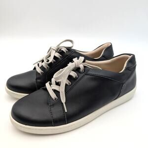 Trotters Adore Lifestyle Sneaker Shoes Women's Leather Black Size US10M EU41